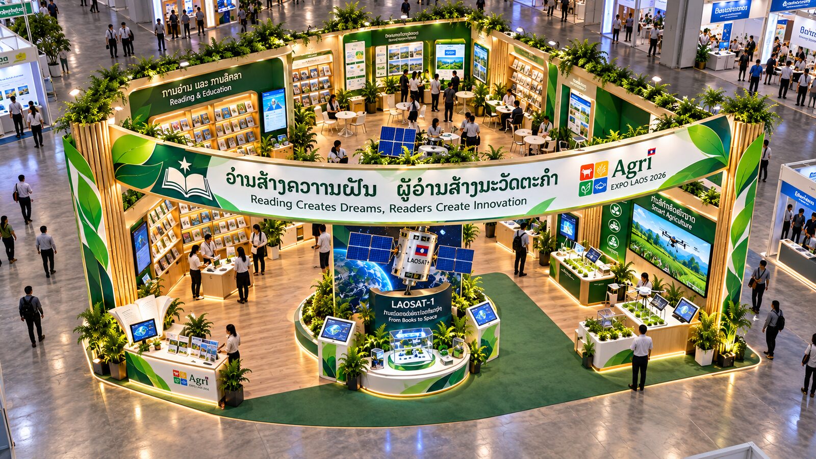 The “Reading Creates Dreams” pavilion